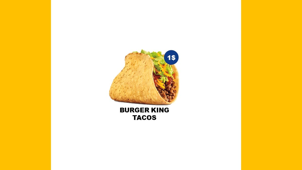 Burger King Tacos And Nutrition 2023 BK MENU