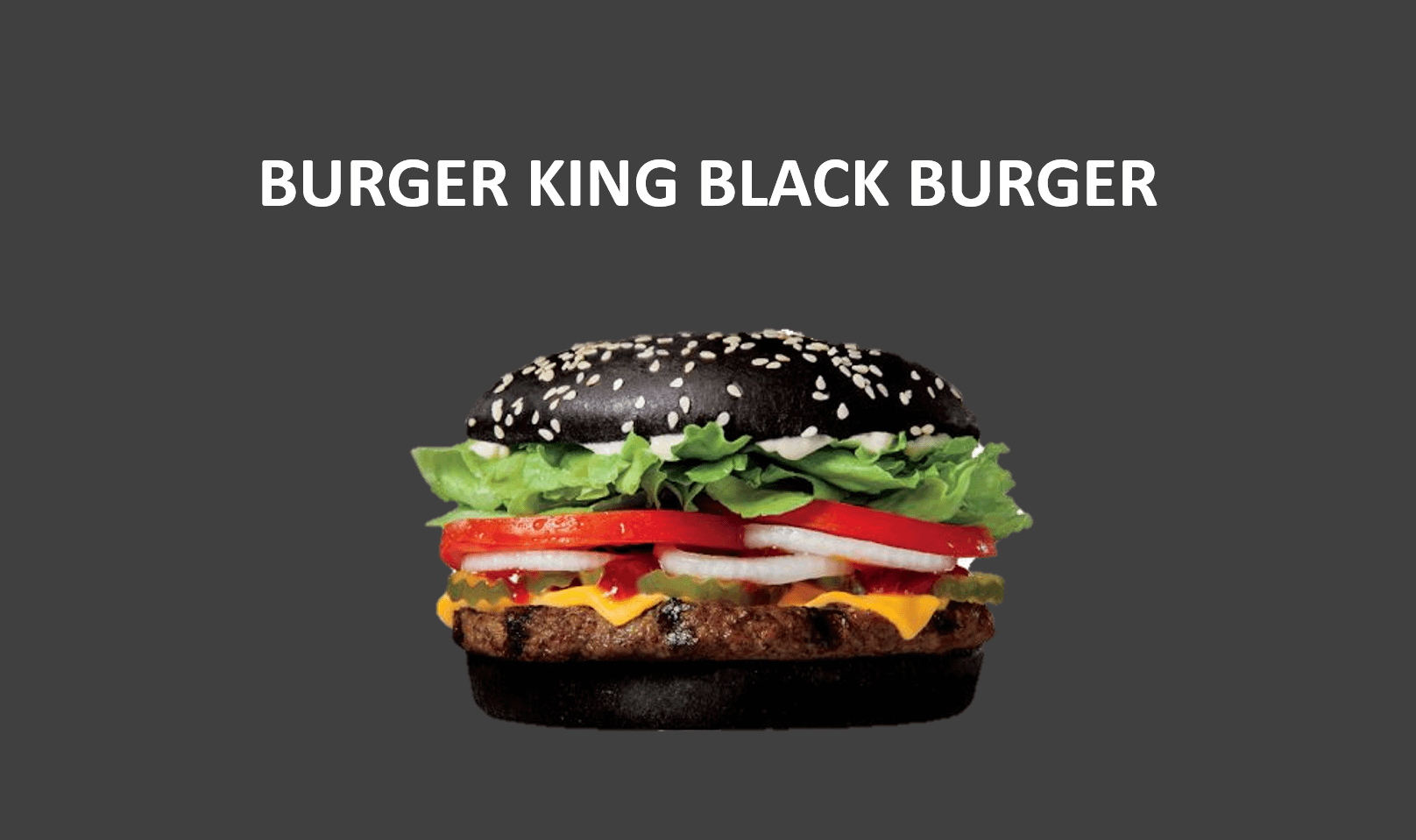 Burger King Black Burger 2023 - BK MENU