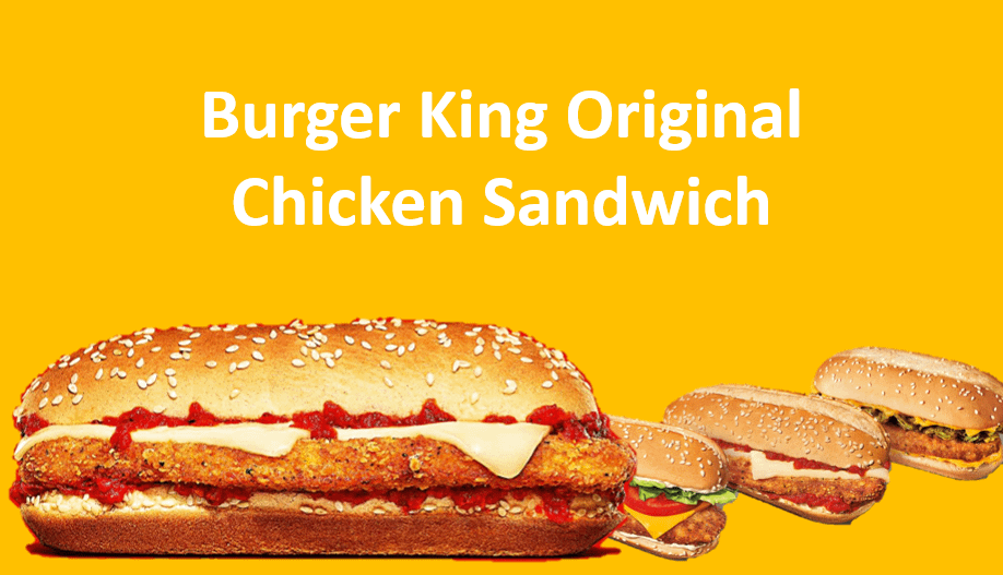 Best Burger King Original Chicken Sandwich 2023 BK MENU